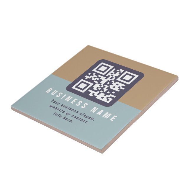 Modelo de código QR moderno editável | Cores suave (Lateral)