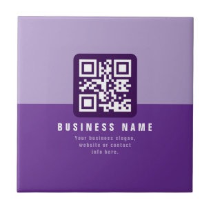 Modelo de código QR moderno editável   Púrpura