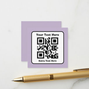 Modelo de código QR scaneável com texto editável