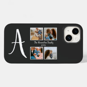 Modelo de colagem de fotos da família 4 personaliz