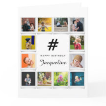 Modelo de Colagem de Fotos de Aniversário Qualquer