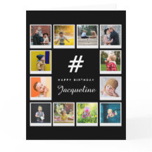 Modelo de Colagem de Fotos de Aniversário Qualquer