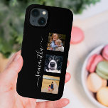 Modelo de Colagem de Fotos de Nome Manuscrito<br><div class="desc">Este design também está disponível em outros modelos de telefone. Escolha Tipo de dispositivo para ver outros iPhone, Samsung Galaxy ou Google capas. Alguns estilos podem ser alterados selecionando Estilo se essa for uma opção. Este design pode ser personalizado na área fornecida pela alteração da foto e/ou do texto. Ou...</div>