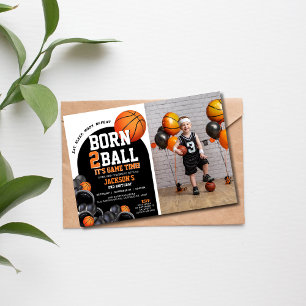 Modelo de Convite de Aniversário de 2º Basquetebol
