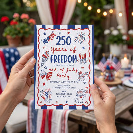 Modelo de Convite de Aniversário de 250 anos da Am