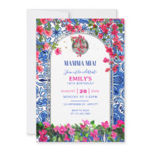 Modelo de Convite de Aniversário Tema Mamma Mia