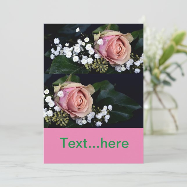 Modelo de Convite de Cartão de Casamento (Em pé/Frente)