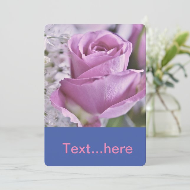 Modelo de Convite de Cartão de Casamento (Em pé/Frente)