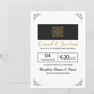 Modelo de Convite de Casamento