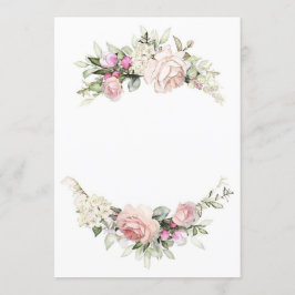 Modelo de convite de casamento com rosa linda
