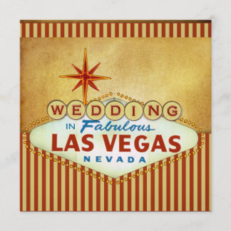 Modelo de Convite de Casamento de Las Vegas