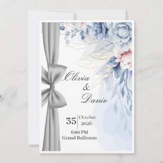 Modelo de Convite de Casamento Elegante | Minim Mo