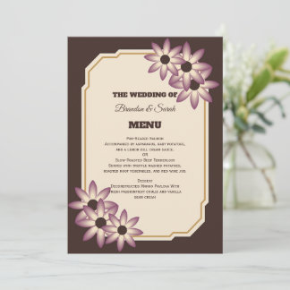 Modelo de Convite de Casamento Floral Elegante de