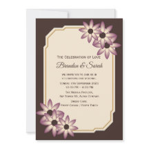 Modelo de Convite de Casamento Floral Elegante de