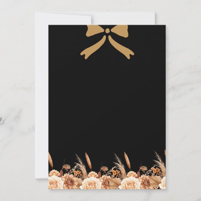 Modelo de Convite de Casamento Minimalista Elegant (Frente)