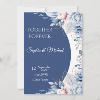 Modelo de Convite de Casamento Minimalista Elegant