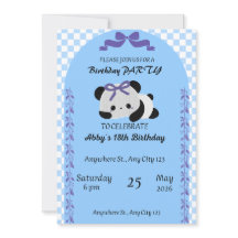Modelo de Convite de Chá de Bebê de Panda Fofo