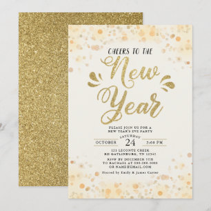 Modelo de Convite de Festa de Ano Novo