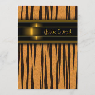 Modelo de Convite de Festa do Tigre