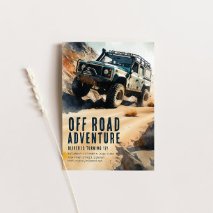 Modelo de Convite de festas ATV fora da estrada
