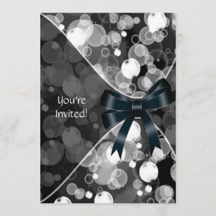 Modelo de Convite de festas de bolhas bonito