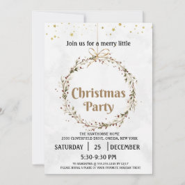 MODELO de Convite de festas de natal JOY,