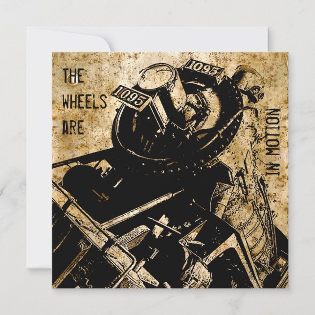 modelo de convite de festas para locomotivas (Frente)