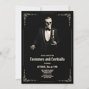 Modelo de Convite de Halloween Vintage