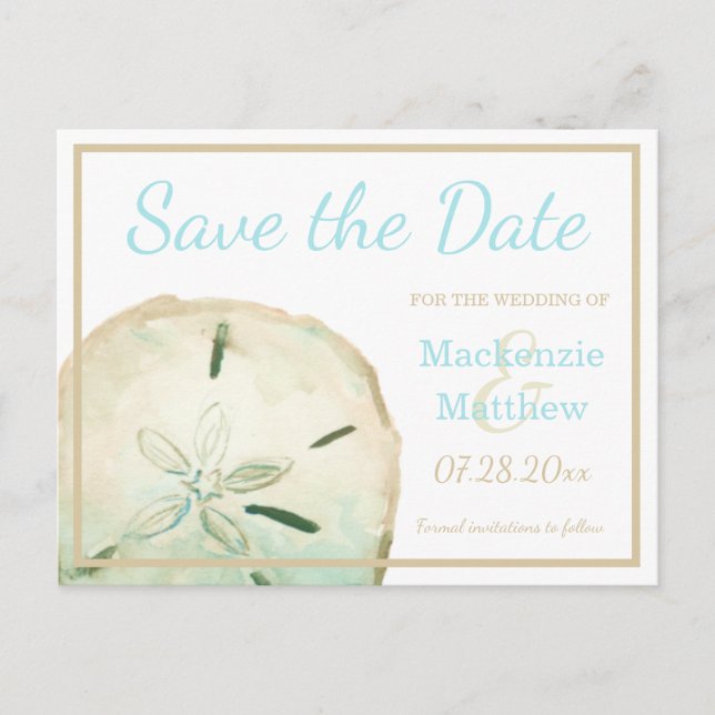 Modelo de Convite de "Save the Date" com Tema de P (Frente)