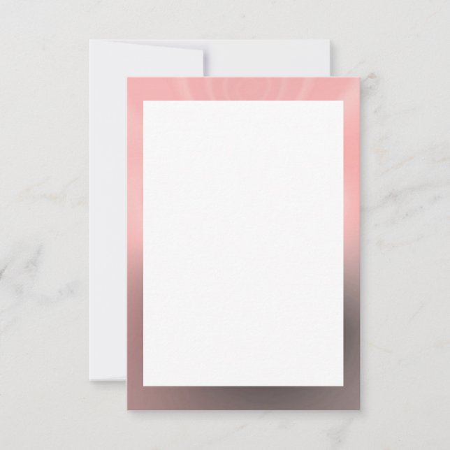 Modelo de Convite de Vazio de rosa e Cinza de Bord (Frente)