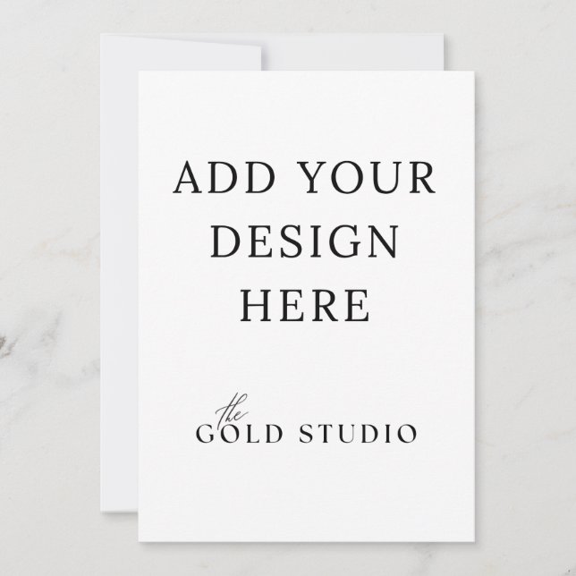 Modelo de Convite Duplo Lado 5 x 7 Retrato (Frente)