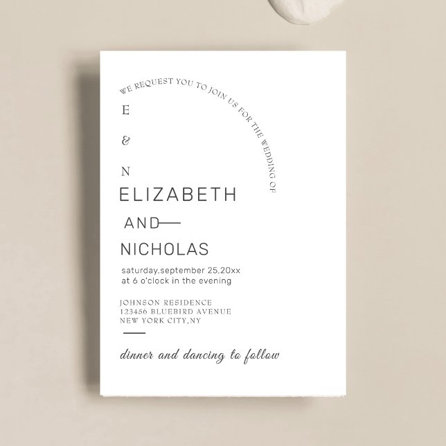 modelo de convite exclusivo para casamento preto e (Criador carregado)