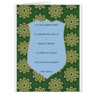 Modelo de Convite Floral Elegante com Escudo