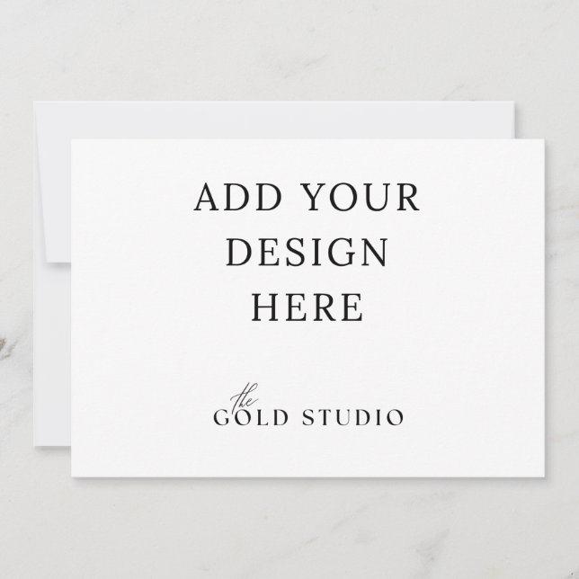 Modelo de convite paisagem 5 x 7 em branco (Frente)