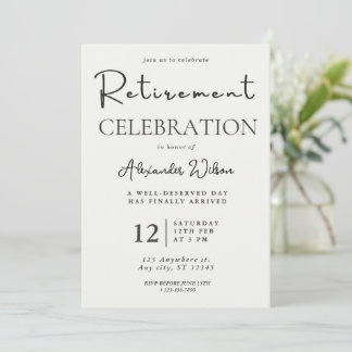 Modelo de convite para a aposentadoria - Parte Mod