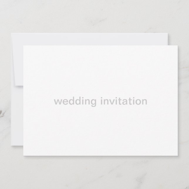 modelo de convite para casamento da Lily White Cal (Frente)