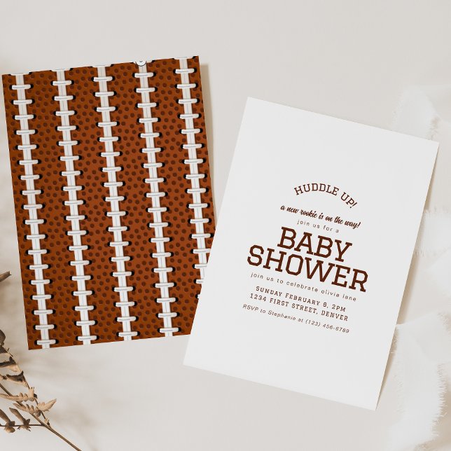 Modelo de Convite para Chá de fraldas de Tema de F (Criador carregado)