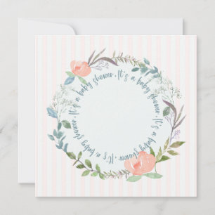 Modelo de Convite para Chá de fraldas Elegante