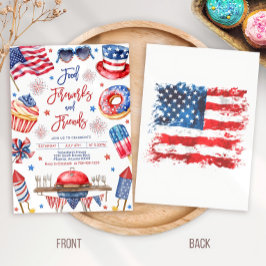 Modelo de Convite para CHURRASCO Editável em 4 de 