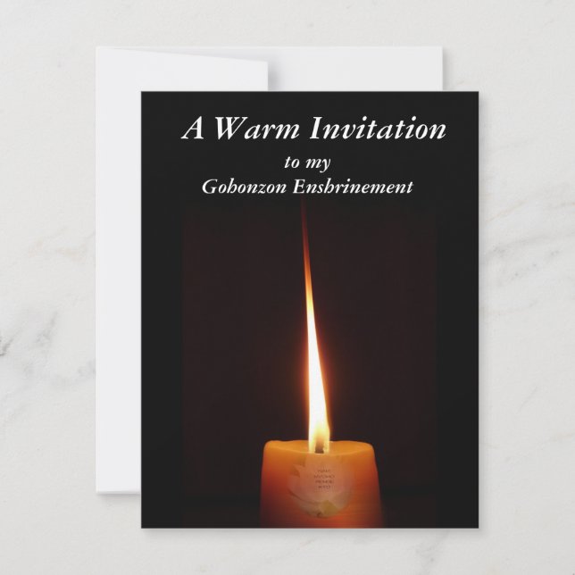 Modelo de Convite para Entusiasmo SGI (Frente)