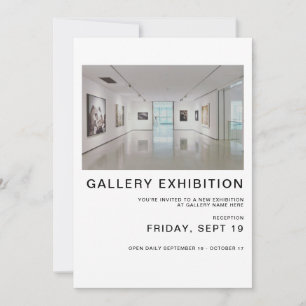 Modelo de Convite para Exibição da Galeria de Grup