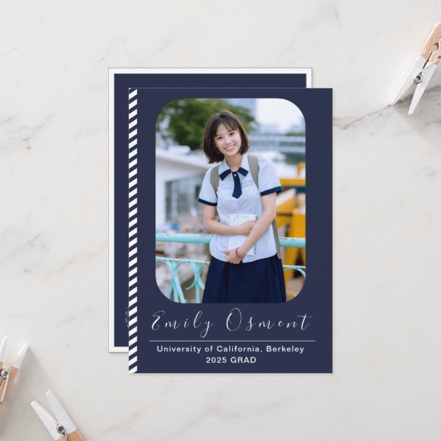 Modelo de Convite para Graduação de Na moda Atrati (Frente/Verso In Situ)