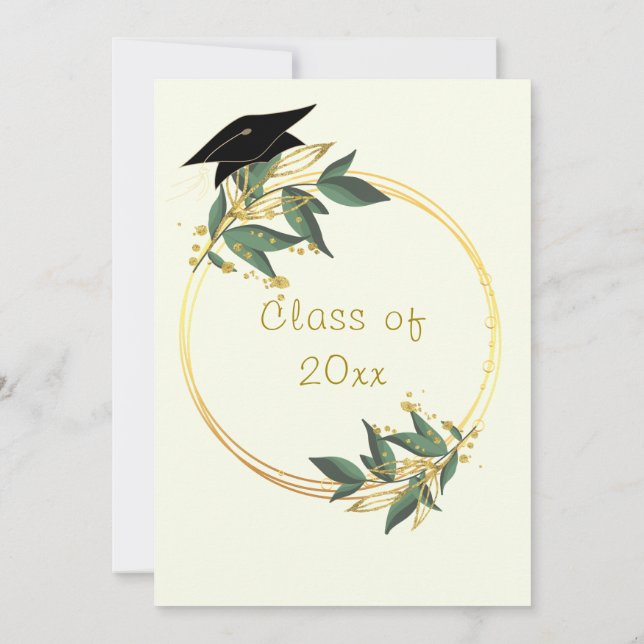 Modelo de Convite para Graduação de Quadros de Fol (Verso)