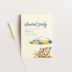 Modelo de Convite para Tema de Praia de Reforma