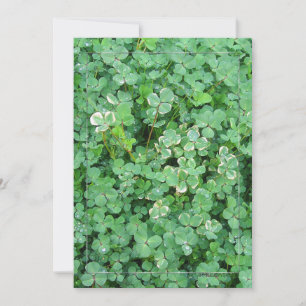 Modelo de Convite Trevo Irlandês Verde