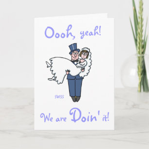 Modelo de Convites de casamento Humorísticos Perso