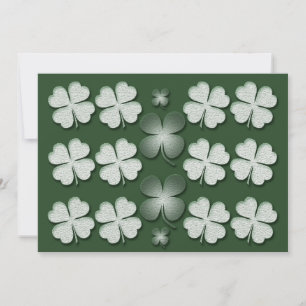 Modelo de convites - shamrocks personalizáveis