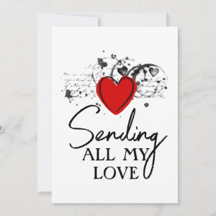 Modelo de coração de amor para envio no dia dos na