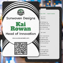 Modelo de Crachá de Vendedor de Convenção de Negóc