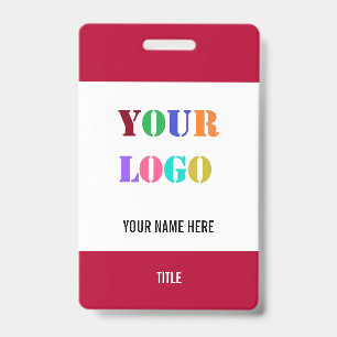 Modelo de Crachá Personalizado com o Nome da Sua E